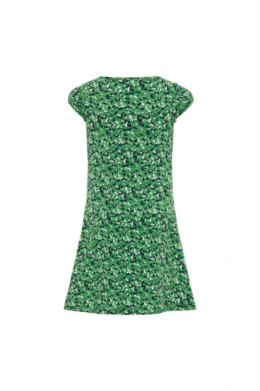 Jersey - Kleid - leaf